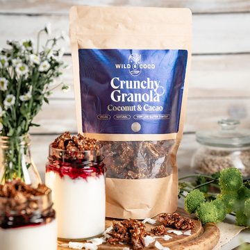 Crunchy Granola kokos kakao 250 g Wild and Coco 